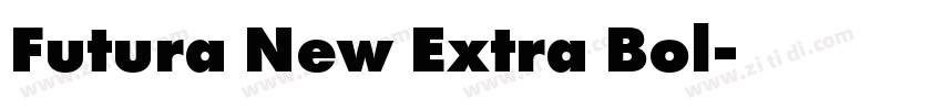 Futura New Extra Bol字体转换